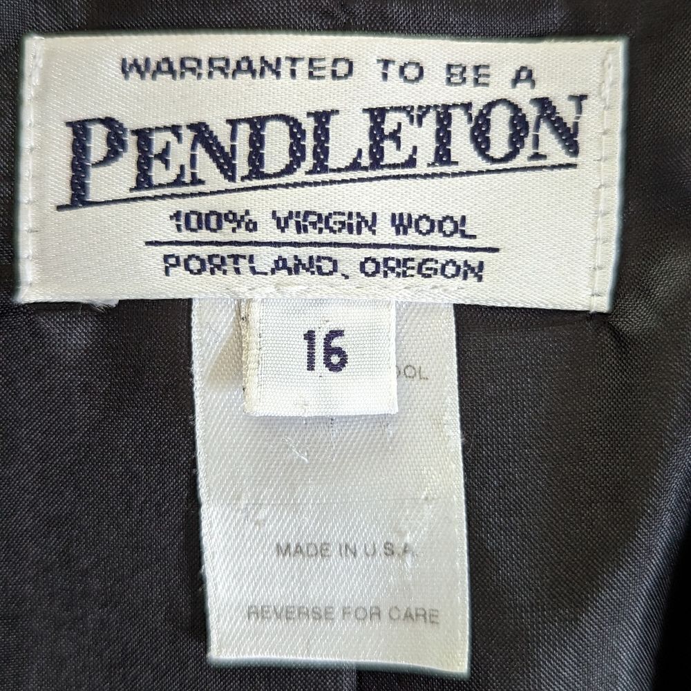 Pendleton Virgin Wool Dark Academia 16 Countryside Ranch Preppy Capsule Cozy - Picture 2 of 9